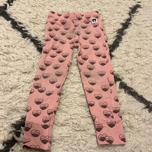 Huxbaby Leggings Pink hearts size 5